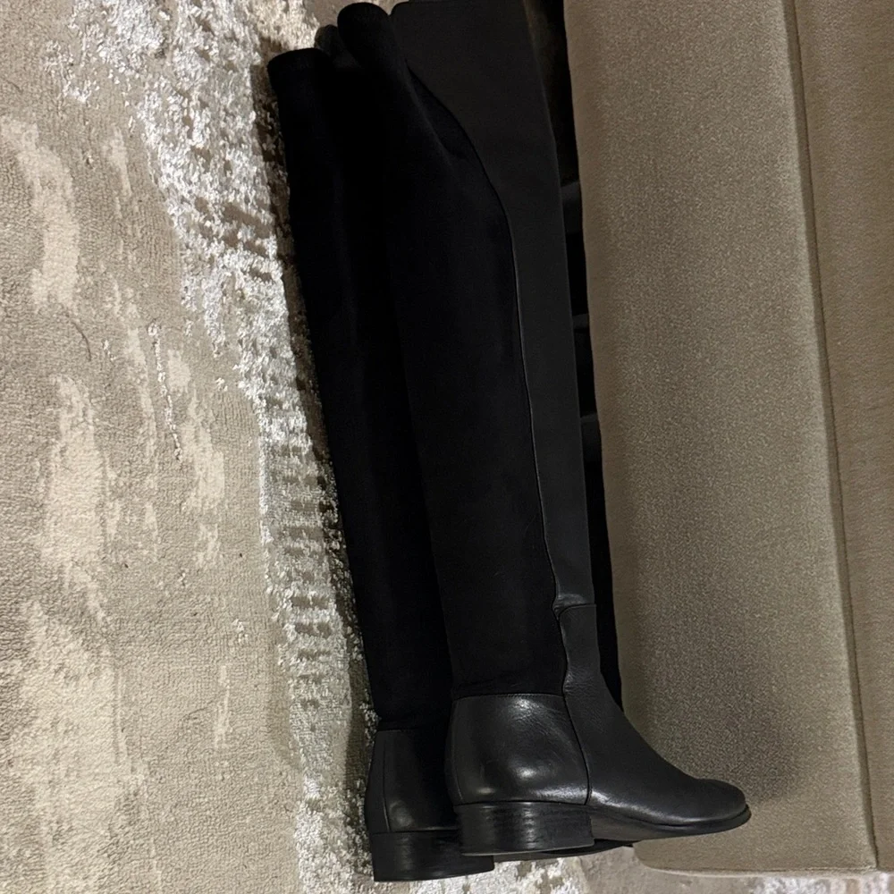 Miss Albright Black Over the Knee Boots
